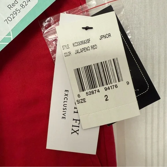 NWT🌶️ Kut from the Koth Siena Crop Trouser StitchFix exclusive in Jalapeño Red - Picture 4 of 12